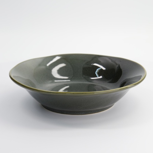 [17609] Waga Deep Bowl Green 25x6.6cmh 17609 2/12