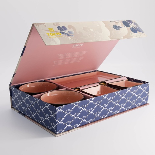 [21514] Glassy Pink Giftset 8pcs 21514 1/4