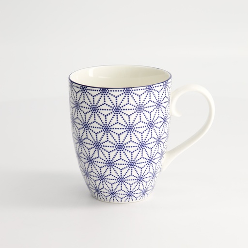 [15626] Nippon Blue Mug 8.5x10.2cm 340ml Star 15626 6/36