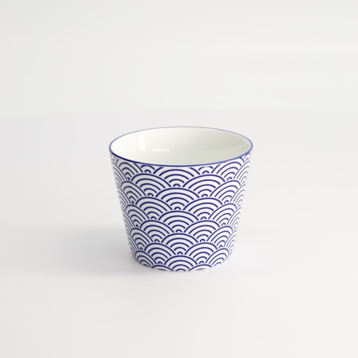 [16033] Nippon Blue Cup 8.3x6.5cm 180ml Wave  6/72