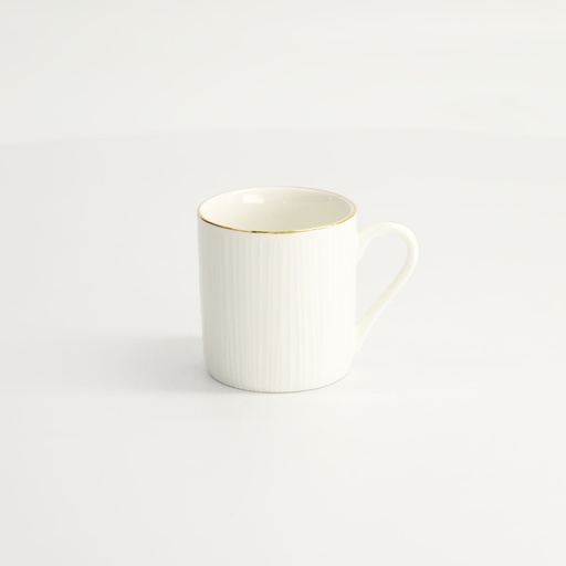 [16804] Nippon White Gold Rim Straight Cup Lines 100ml 6/60
