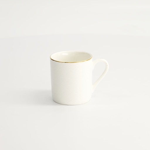 [16813] Nippon White Gold Rim Straight Cup Wave 100ml 6/60