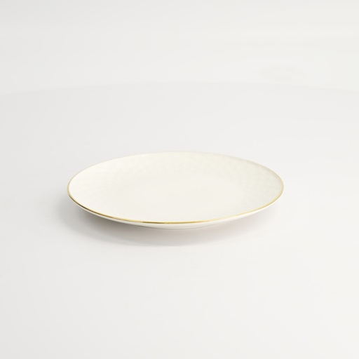 [16963] Nippon White Gold Rim Coupe Plate 15cm Star 16963 6/72