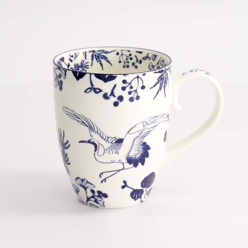 [16973] Flora Japonica Mug 8.5x10.2cm 340ml Crane 16973 6/36