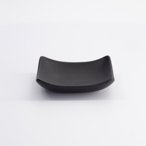 [8027] Melamine Zen Sauce Dish 10.5x3cm Black A66 (JWT-66) 12/144