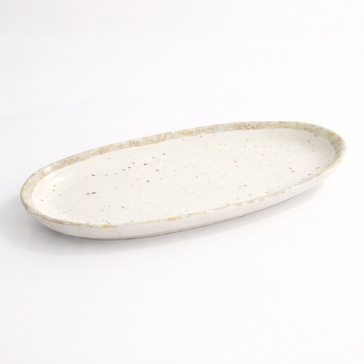 [18229] Melamine Earthware Oval Plate 25.4x13x2.9cm R45110 12/24