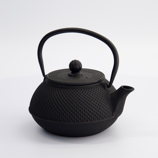 [4245] WY Tea Kettle Iron 17.5x15x10cm Arare  0.8L BLACK  1/8