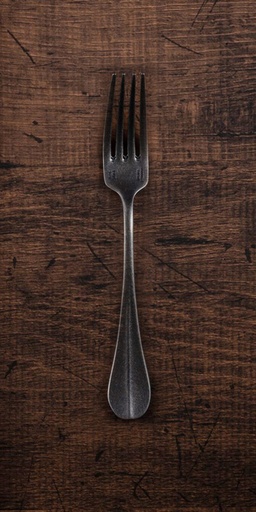 [17213] CP Vintage Black Baguette Classic Dinner Fork 19.5cm 557026 (N!)