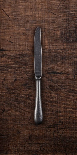 [17215] CP Vintage Black Baguette Classic Dessert Knife 18cm 557088 (N!)