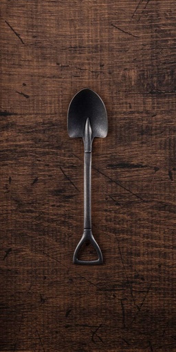 [17228] CP Vintage Black Shovel Spoon M 14.3cm 557309