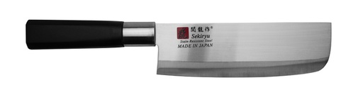 [18288] Knife Stainless Steel Nakiri 16.5cm Black Handle SRP200 6/60