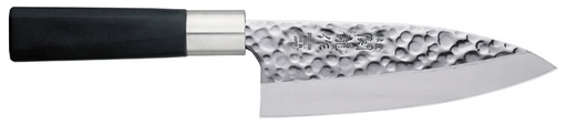 [16602] Knife Stainless Steel Deba 15cm 3mm Thick Hammered Style SRHP300 1/60