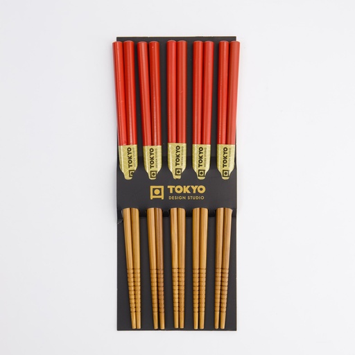 [18645] Chopstick Set/5 Terracota 18645 10/200