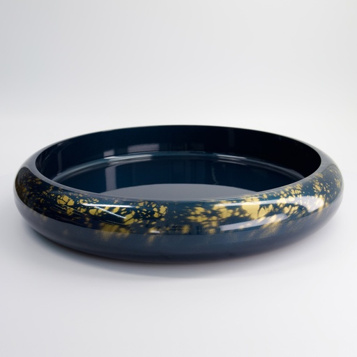 [21402] Sushi Oke Outer 43.8x7.4cm Inner 37.6x5.2cm No.13 Blue/Gold Marble 21402 1/10