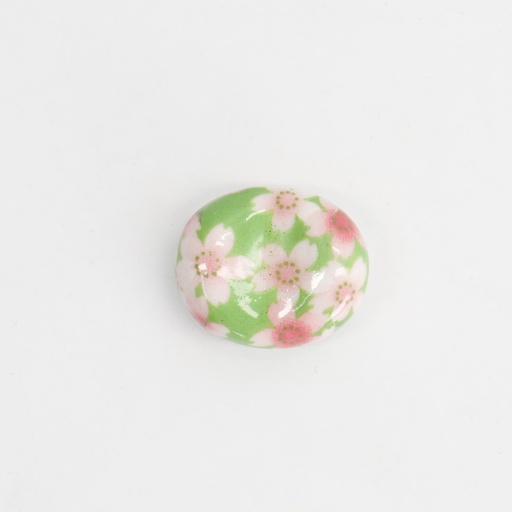 [21104] Chopsticks Rest Sakura Pink/Green D1-5 12/480