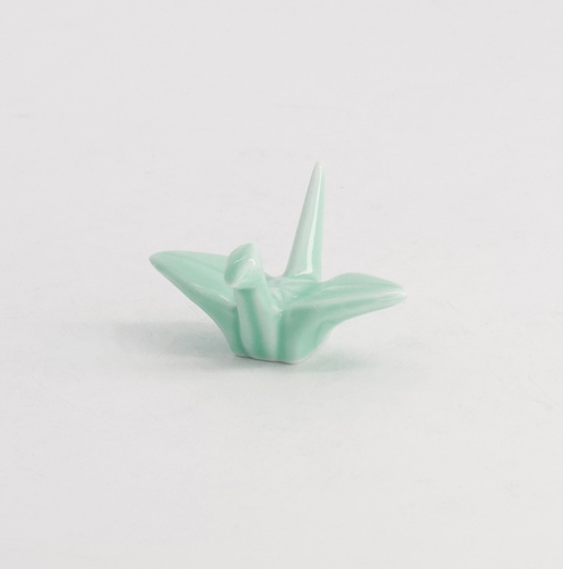[21121] Chopsticks Rest Crane Green D7-3 12/480