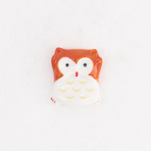 [21134] Chopsticks Rest Owl Brown D17-5 12/480
