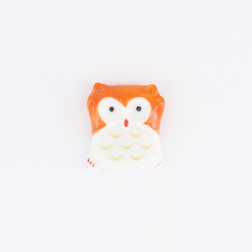 [21134] Chopsticks Rest Owl Brown D17-5 12/480