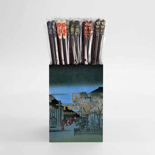 [18349] Chopstick 50pair Assorted Tensoge Design 18349 1/8