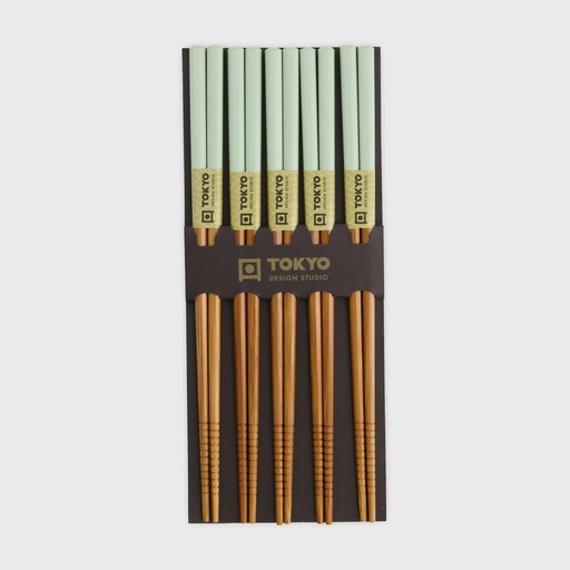 [14460] Chopstick Set/5 Mint 14460 10/200
