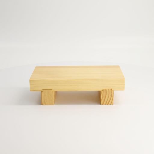 [4238] Wooden Sushi Geta High Model 21x12x6cm F11-17-21 1/60