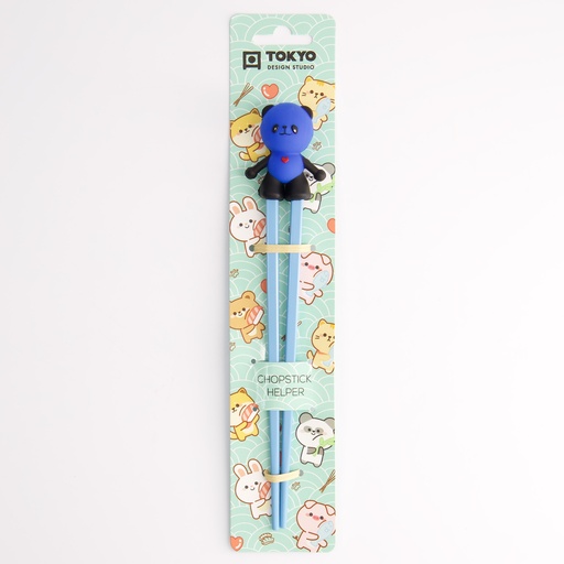 [4666] Children Chopsticks Panda Blue 22cm 4666 6/240