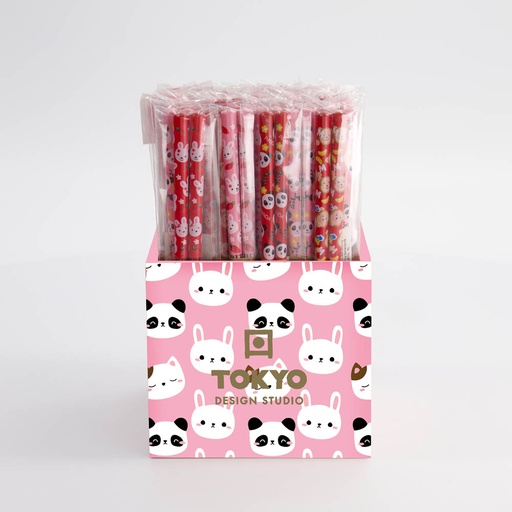 [8890] Chopstick 50pair Children Box Pink CHP-50 1/10