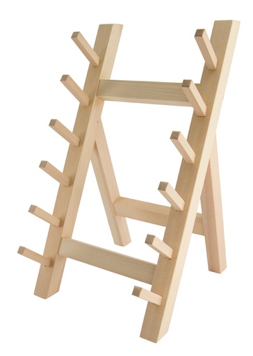 [18661] Wooden Knife Stand 6 knifes 27x25x48cm 18-030-05 10301 1/1