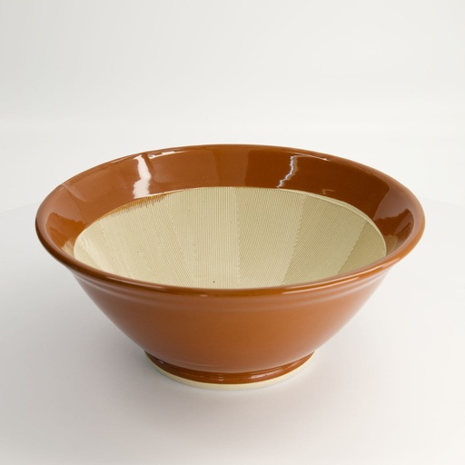 [18791] Kitchen Mortar-Suribachi Brown Professional 27x11cm 13-0222-0105 1/12