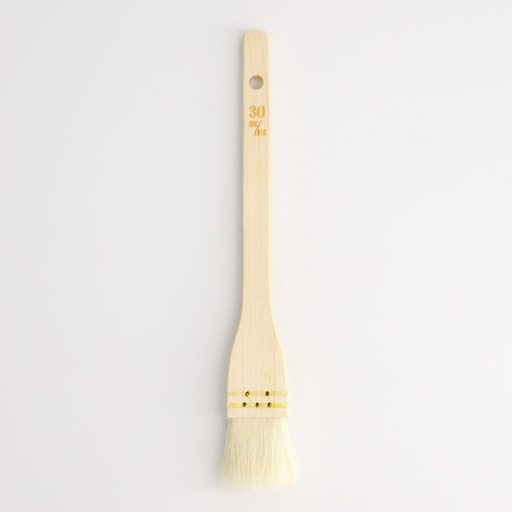 [18716] Kitchen Wooden Sauce Brush (goat hair) 30mm White 17-0460-0201