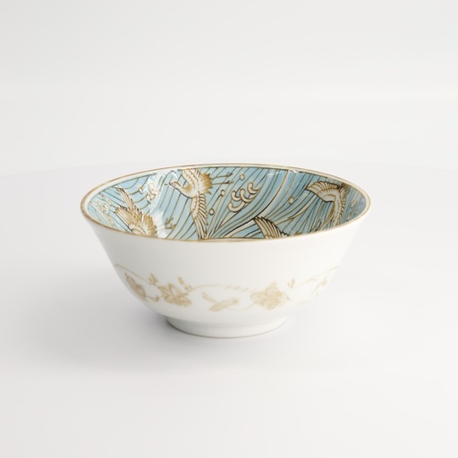 [22593] Crane Tayo Bowl 15.2x6.7cm 500ml Light Blue 22593 6/48