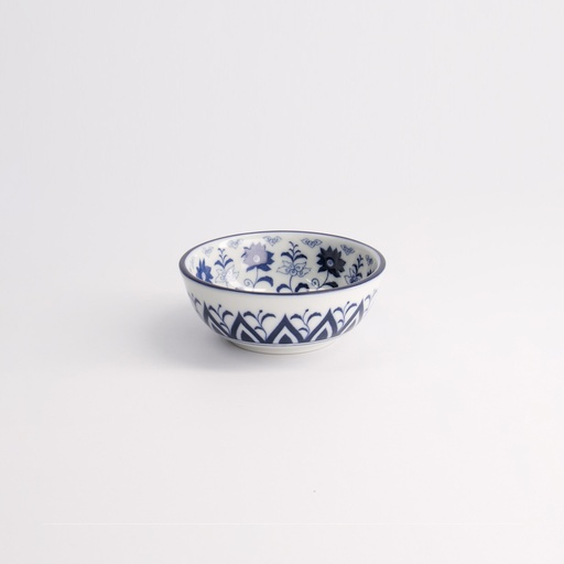 [22607] Tokyo Blue Botan Dish 9x3.5cm HB-3 12/192