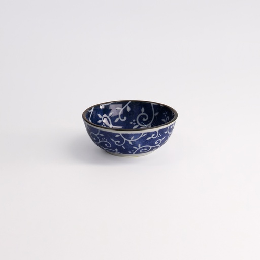[22623] Tokyo Blue Karakusa Dish 9x3.5cm HB-15 12/192