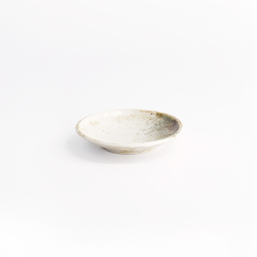 [21613] Yukishino Round Plate 9.8x1.7cm Br/Wh 21613 12/192
