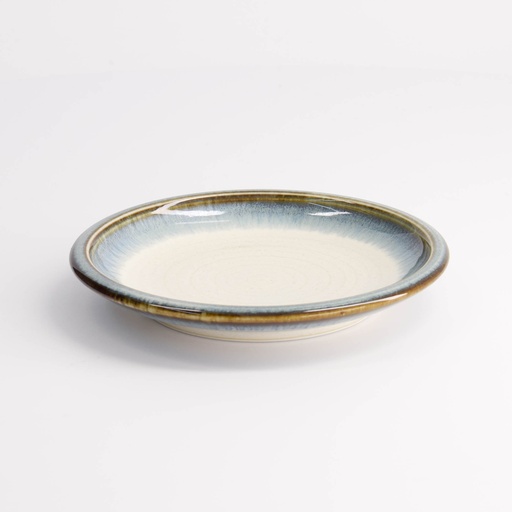 [21624] Unkai Round Plate 14x2.2cm White 21624 6/72