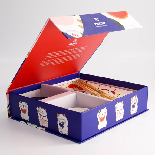 [21691] Kawaii Lucky Cat Sushi Giftset 6pcs 21691 1/12