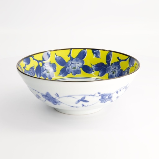 [21735] Tsubaki Ramen Bowl 20.5x7.8cm 1000ml Yellow/Blue 21735 3/36