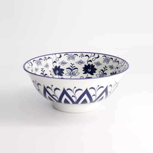 [21739] Tokyo Blue Botan Mixed Bowls 15x7cm 550ml HB-2 6/48