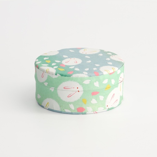[21755] Matcha with Rabbit Usagi Tea Container 7.5x3.3cm 30g Green 21755 1/72