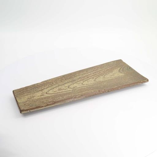 [21830] Large Plate 46x16cm Wood Look E763-P-14011