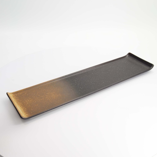 [21858] Edo Brown Mixed Plate 48.3x12.9cm A20811W1009 2/12