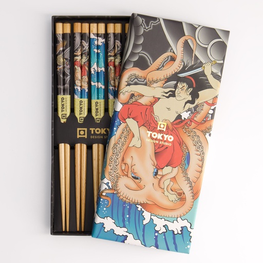 [21871] Chopstick Giftset/5 Yakuza Octopus 21871 1/100