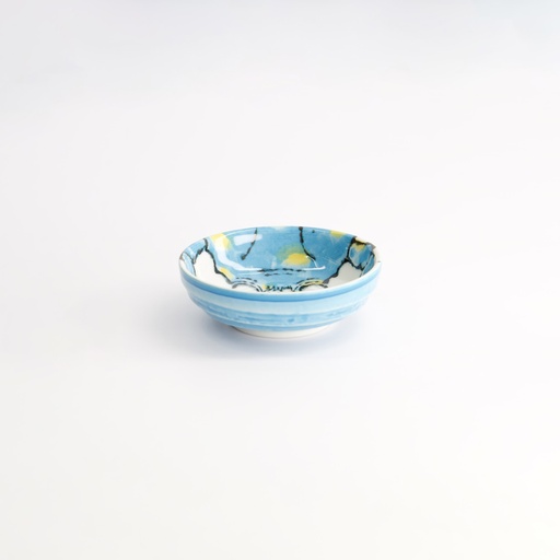 [21939] Seafood Dish 9.5x3cm 150ml Crab Light Blue 12/192