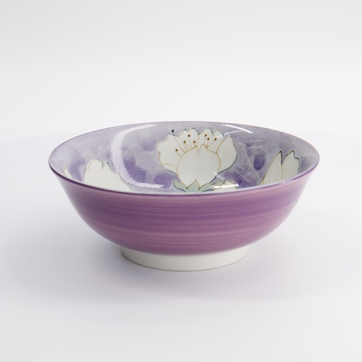 [21981] Sakura Purple Ramen Bowl 19.5x7.5cm 4/32