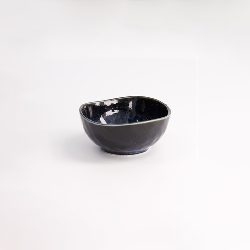 [14318] Cobalt Blue Triangle Bowl 9x4.2cm 130ml YW-5586 12/144