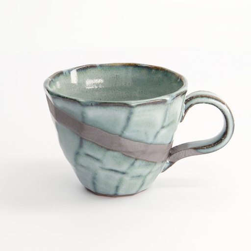 [22087] Craft Mug Blue Kinyo 9.5x12.5x7.5cm TA-30/M 6/60