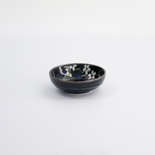 [22113] Cobalt Blue Sakura Dish 9.5x3cm 22113 5/120