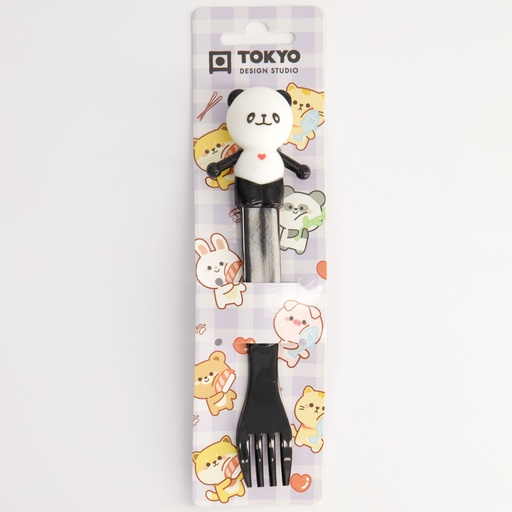 [22192] Children Panda Fork Black 16.5cm 22192 6/240