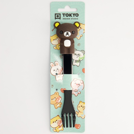 [22196] Children Bear Fork Brown 16.5cm 22196 20/240