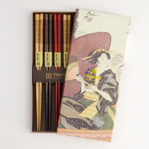 [22210] Chopstick Giftset/5 Rings DJB5-133 22210 1/200